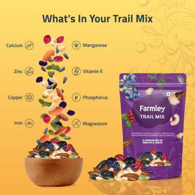 Farmley: Trail Mix Farmley Standee Pouch 200 g