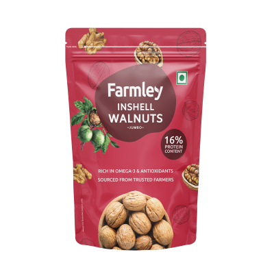 Farmley: California Walnut Inshell Farmley Standee Pouch 500 g