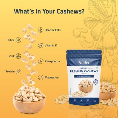 Farmley: Premium W320 Cashew Farmley Standee Pouch 500 g