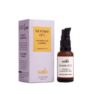AULI: Power Of C Vitamin C and Hyaluronic Acid Serum - 30ml