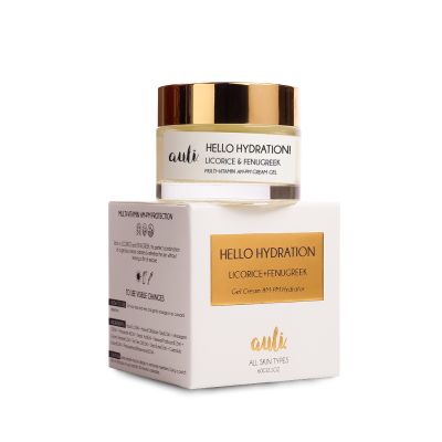 AULI: Hello Hydration Licorice and Fenugreek Multivitamin Gel Cream - 60gm