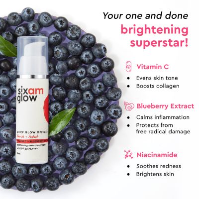 SIXAM Glow: Chief Glow Officer Serum n Cream with SPF 20 PA++++  - 30ml