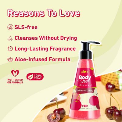 Plum: Drivin' Me Cherry Shower Gel - 240ml