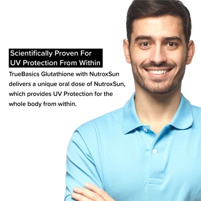 TrueBasics: Glutathione with Nutroxsun, Biotin & Vitamin E, 30 Glutathione Tablets