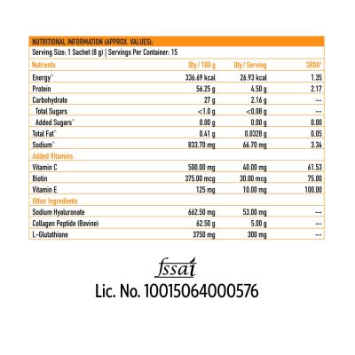 TrueBasics: Collagen Skin  (Natural Orange, 15 Sachets)