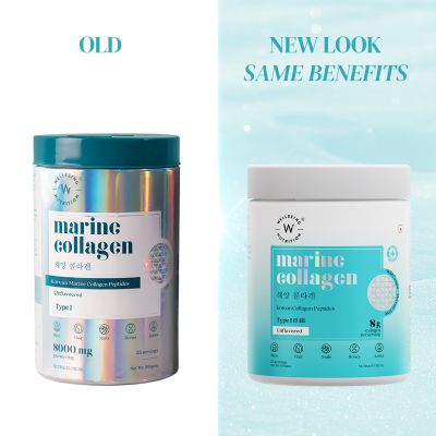 Wellbeing Nutrition: Pure Korean Marine Collagen Peptides - Unflavoured - 200 gm [CLONE]