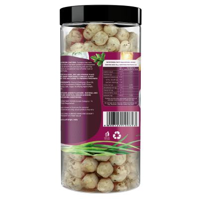 Farmley: Roasted & Flavored Makhana - Cream N Onion Farmley Jar (83g each)- Pack of 3