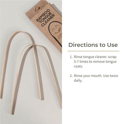 Ecotyl: Bamboo Tongue Cleaner | For Oral Hygiene & Fresh Breath | Set of 2