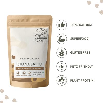 Ecotyl: Organic Chana Sattu - 400gm