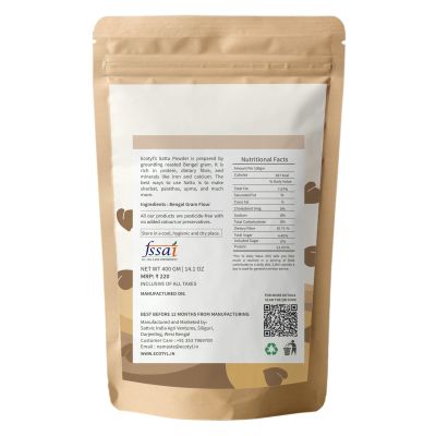 Ecotyl: Organic Chana Sattu - 400gm