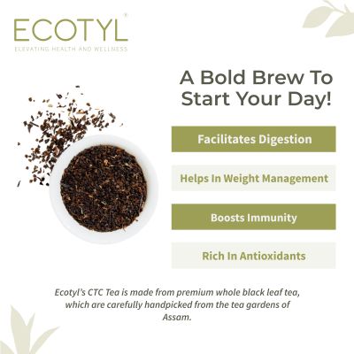Ecotyl: CTC Tea (Chai Patti) From Assam | Strong Flavour | Classic | 300g