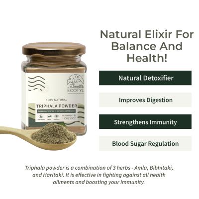 Ecotyl: Organic Triphala Powder - 150 gm