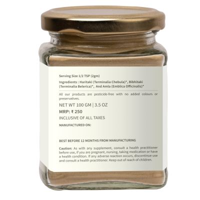 Ecotyl: Organic Triphala Powder - 150 gm