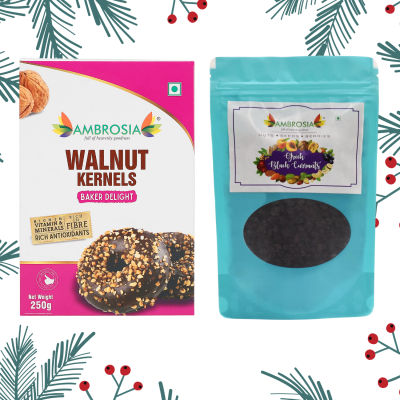 Ambrosia: Ambrosia Bakers Delight Combo 500g -Walnut Kernels Light Broken & Blackcurrant