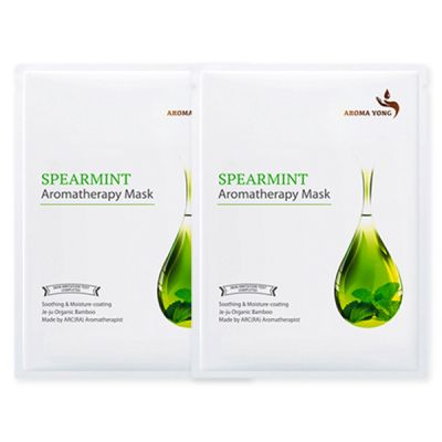 Aroma Yong: Spearmint Face Mask Sheet Pack of 2