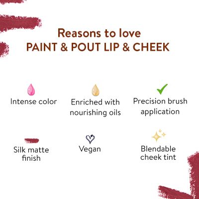 Belora: Paint & Pout- Lip & Cheek - ChipmunkBrown