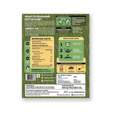 Pink Harvest: Organic 100% Edamame Fettuccine - 200g