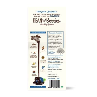 Bean to Chocolatier: Bean to Berries - Chocolate Coated Blueberries -80g