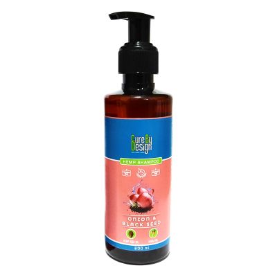 Cure By Design: Hemp, Black Seed oil & Onion Shampoo - 200ml