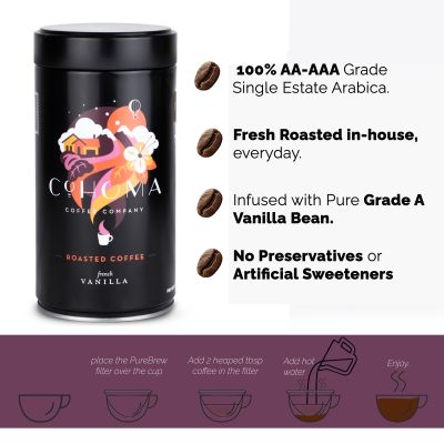 Cohoma Coffee: Natural French Vanilla - Roasted Coffee - 250g