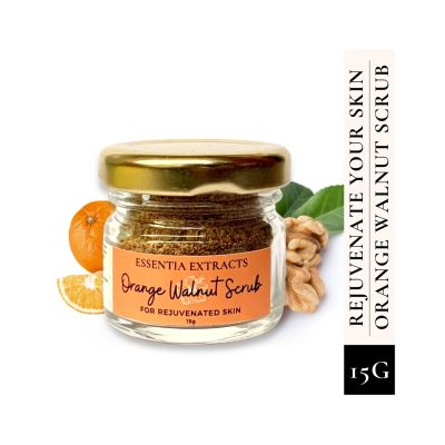 Essentia Extracts: Orange Walnut Face & Body Exfoliating Scrub -  15gm