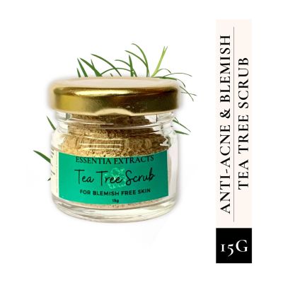 Essentia Extracts: Tea Tree Face & Body Exfoliating Scrub -  15gm