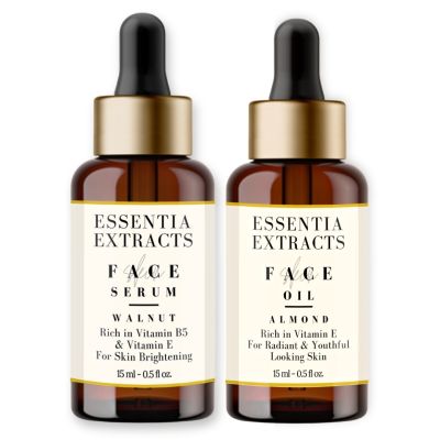 Essentia Extracts: Combo Of Almond & Walnut Skin Brigening Facial Serum -  2*15ml