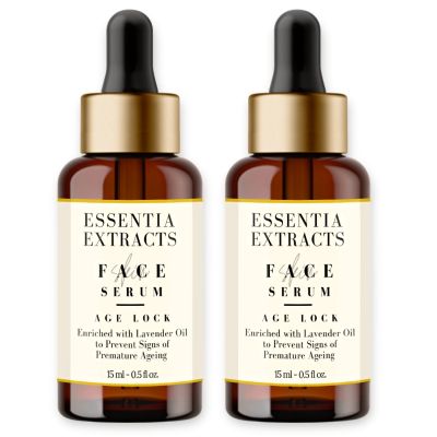 Essentia Extracts: Age-Lock Face Serum- Prevents Premature Ageing -  2*15ml