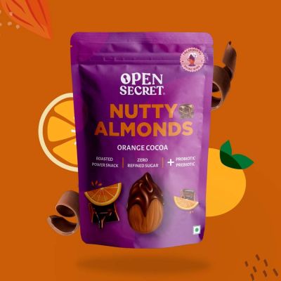 Open Secret: 1 Open Secret Orange Cocoa Nutty Almonds -135gm