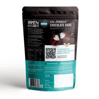 Open Secret: Coconut Chocolate Bars -155gm