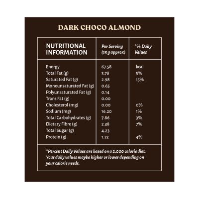 Open Secret: Dark Choco & Almond Chocolate Bars -155gm