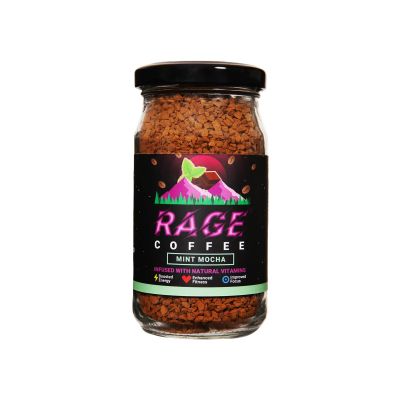 Rage Coffee: Mint Mocha Flavour - Premium Arabica Instant Coffee | Boldest, Smoothest, Tastiest, All Natural Coffee - 50gm