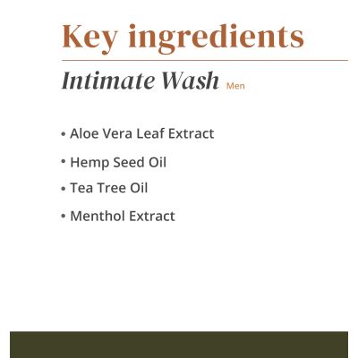 The Hemp Chapter: Intimate Wash || Men - 250gm