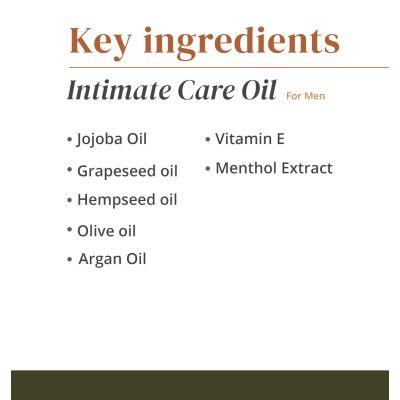The Hemp Chapter: Intimate Care Oil || Men - 230gm