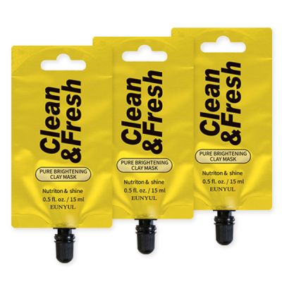 Eunyul: Pure Brightening Clay Mask Pouch (15 ml) - Pack of 3