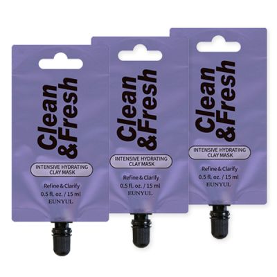 Eunyul: Intensive Hydrating Clay Mask Pouch (15 ml) - Pack of 3