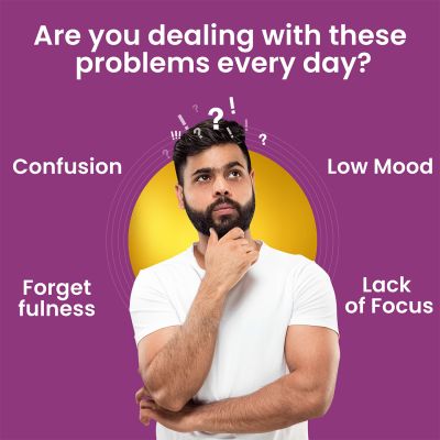 Dr. Morepen: Memory Booster Tablets with Ginko Biloba, Ashwagandha & Brahmi for Brain Health - 60 Veg Tablets Pack of 2