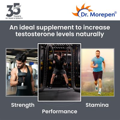 Dr. Morepen: Testo Boost and Multivitamin Men Tablets - 120 Veg Tablets