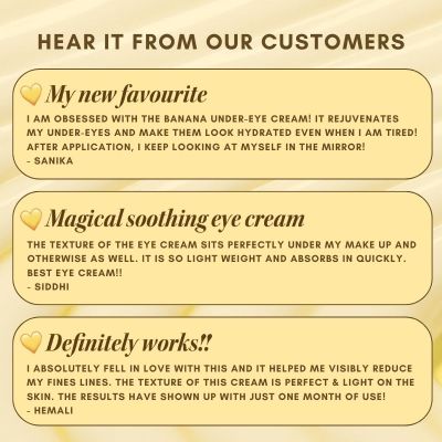 The Skin Diet Company: Banana Under Eye Cream - 30ml