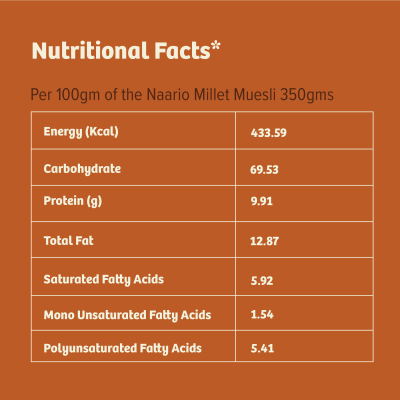 Naario: Millet Muesli 350gm