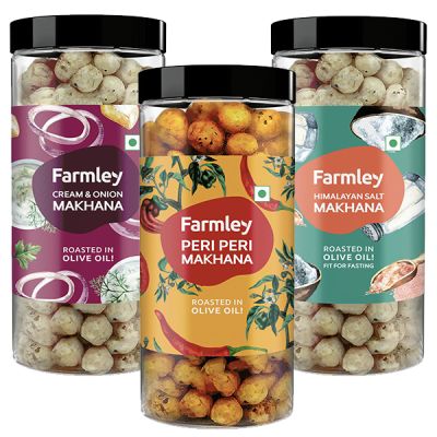 Farmley: Assorted Roasted & Flavoured Makhana (83g each)