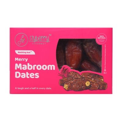 Flyberry Gourmet: Mabroom Dates (Khajoor/Khajur), 800g | 100% Natural | Rich in Calcium, Iron and Potassium | Instant Energy