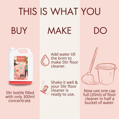 Kleenest: Kleenest Floral Wave Floor Cleaner liquid concentrate - 5L