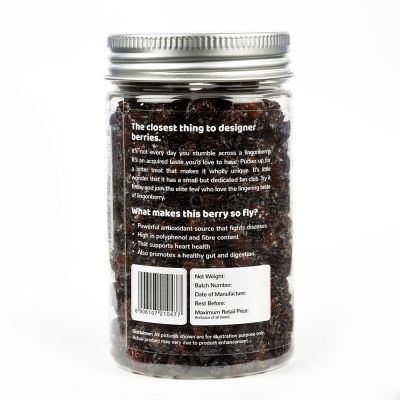 Flyberry Gourmet: Dried Lingonberries, 100g | Sugar Free | Infused with Organic Apple juice
