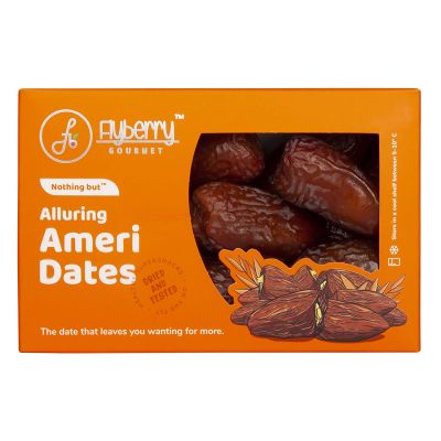 Flyberry Gourmet: Ameri Dates (Khajoor/Khajur) 200g | 100% Natural | Rich in Calcium, Iron and Potassium | Instant Energy Flyberry Gourmet: Ameri Dates (Khajoor/Khajur) 200g | 100% Natural | Rich in Calcium, Iron and Potassium | Instant Energy