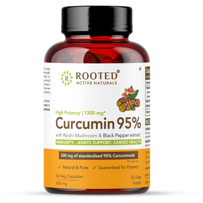 Rooted Active Naturals: Lions Mane mushroom Extract  ( 60 g) | Memory, Focus, Brain Powder & Nerve Health. USDA Organic, 38% Beta Glucans