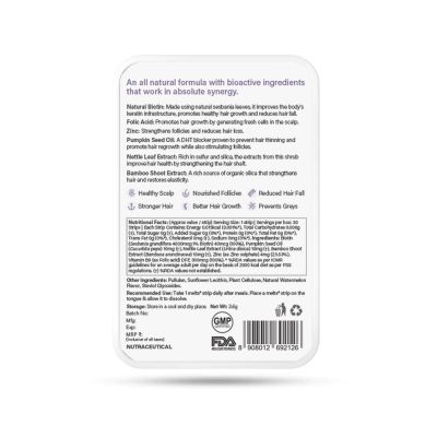Wellbeing Nutrition: Healthy Hair Melts - 30 Oral Strips - Pack of 2