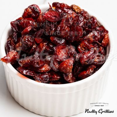 Nutty Gritties: Cranberries Dried & Whole Healthy Snack - 200g