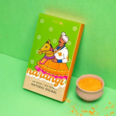 Phool: Yellow Natural Gulal
