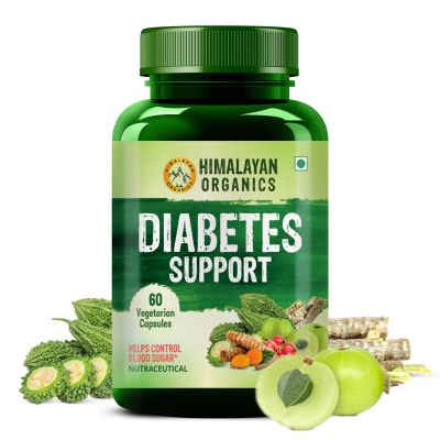 Vlado's Himalayan Organics: Diabetes Support Supplement | Helps Control Blood Sugar Levels | 100% Vegetarian (60 Capsules)